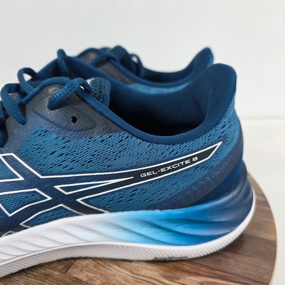 Asics Gel-Excite 8 Shoes Sz 11.5 Blue Running Training Athletic Low Top Sneakers - Picture 6 of 10